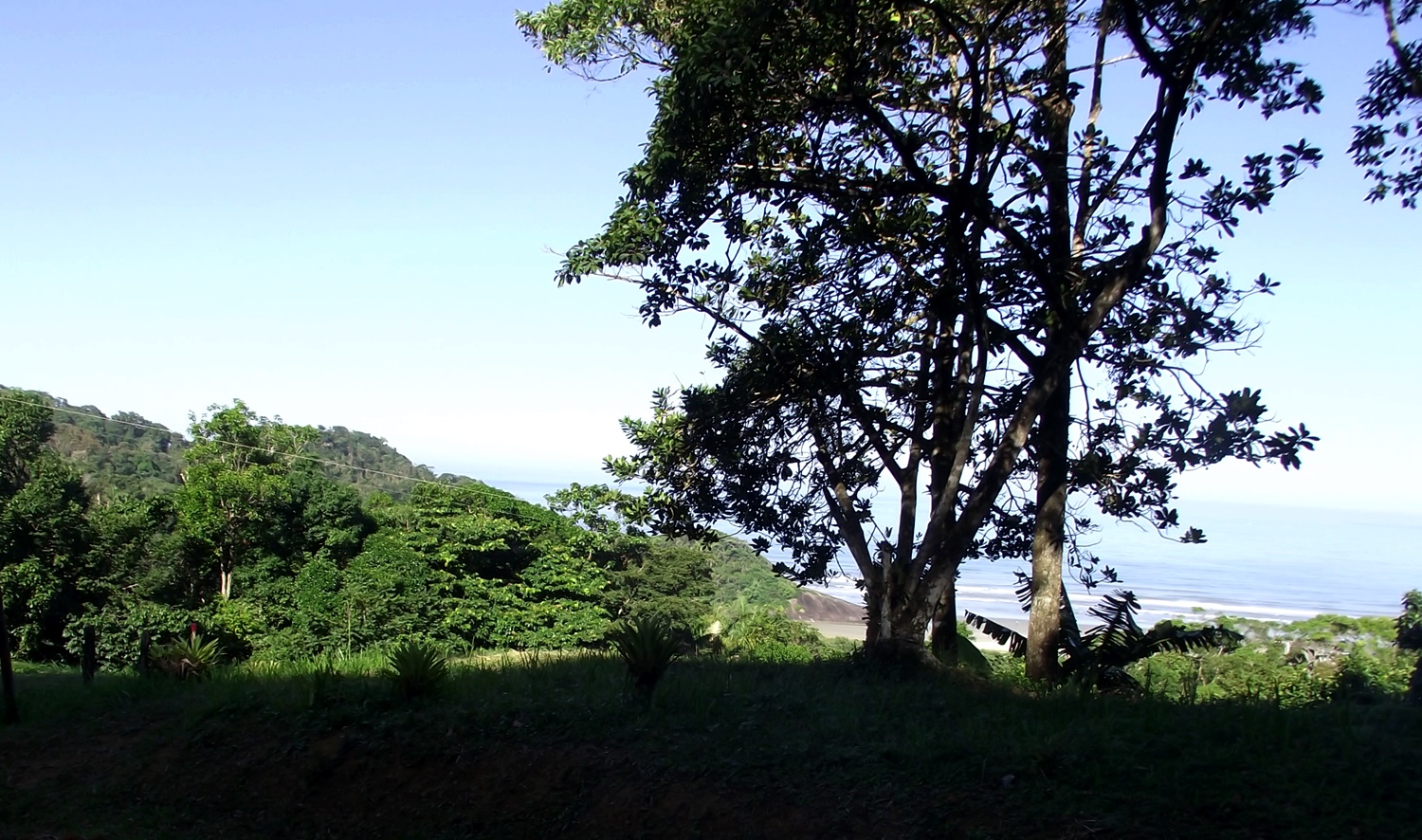 vista do mirante do caramborê praia e morros