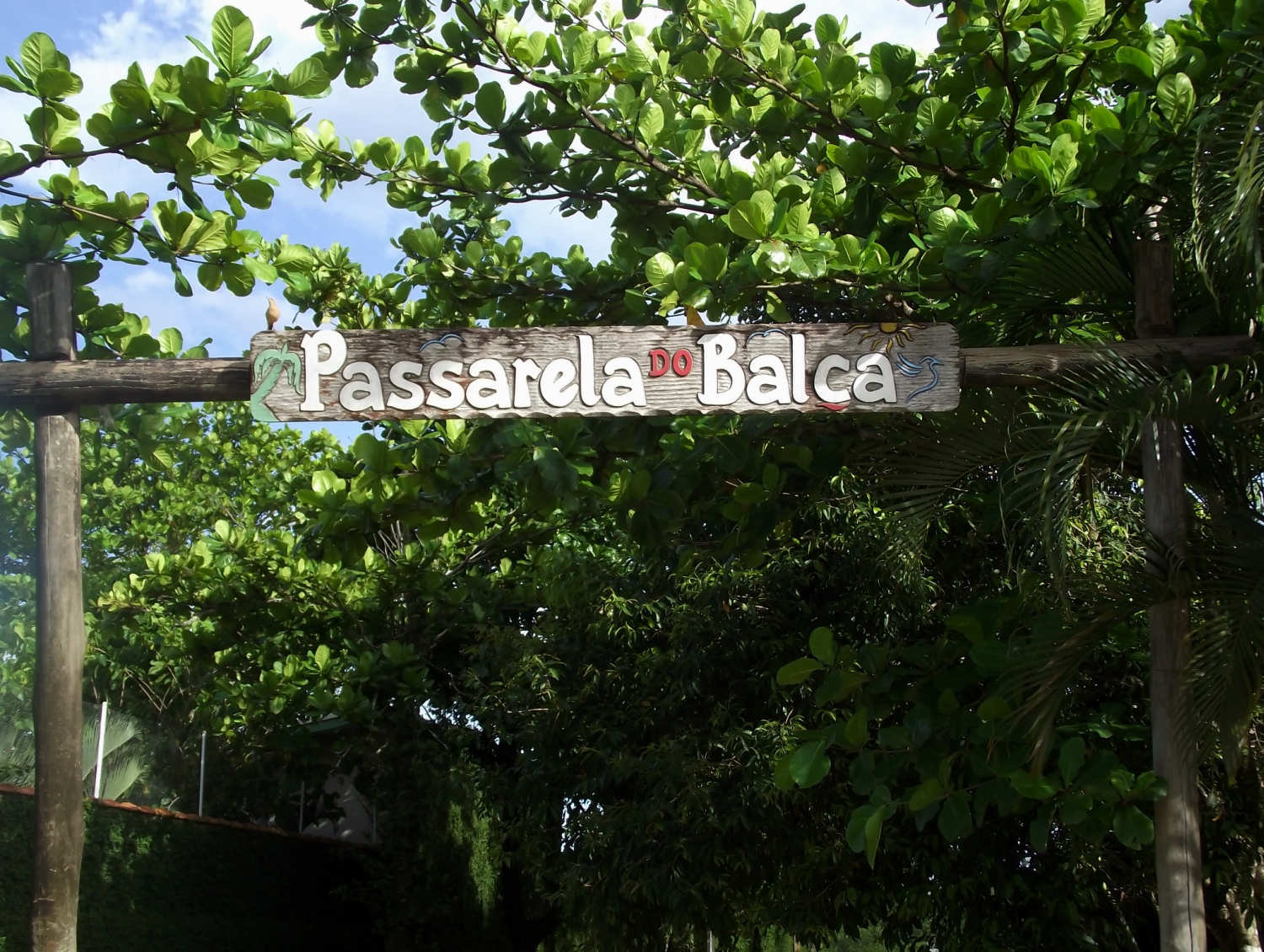 portal de entrada da passarela do balça